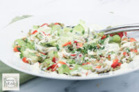 paprika selderij komkommer salade