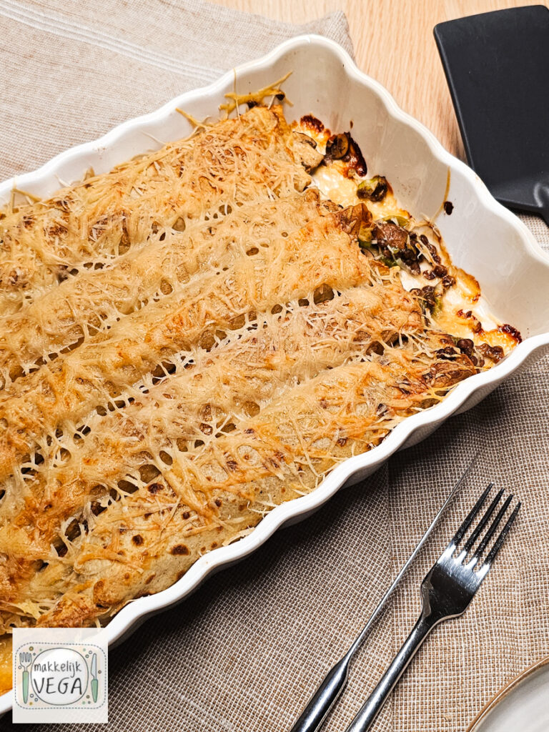 gevulde pannenkoeken uit de oven